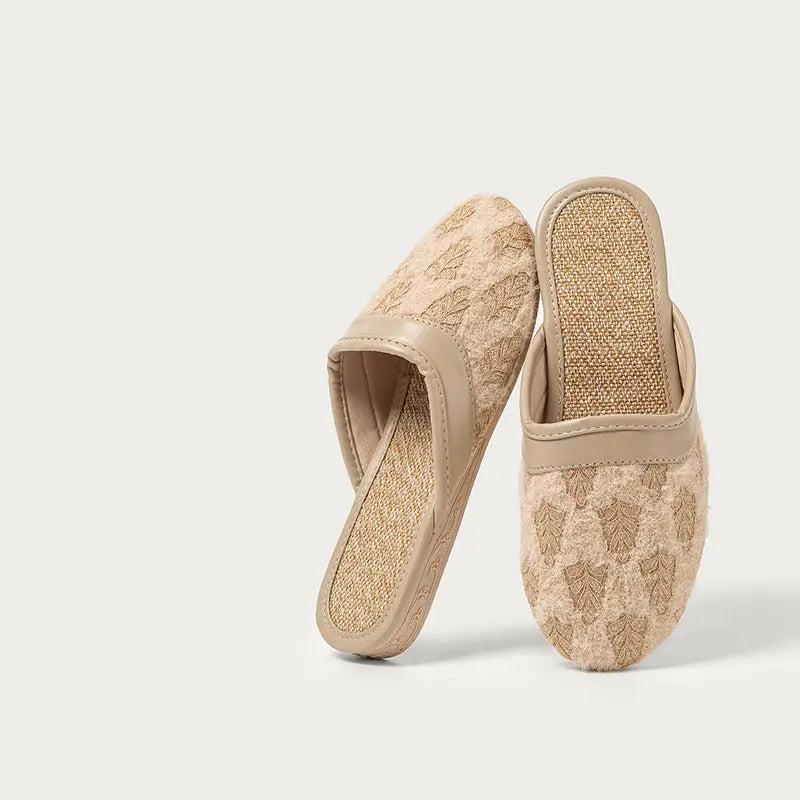 Yorgou linen home slipper with arch support WEEKO