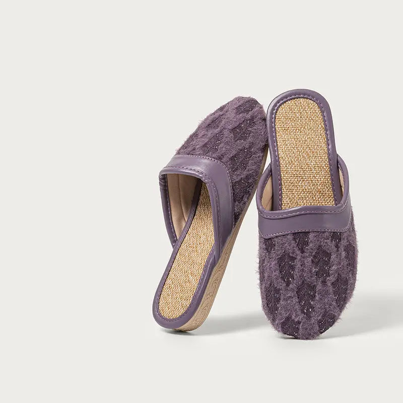 Yorgou linen home slipper with arch support WEEKO